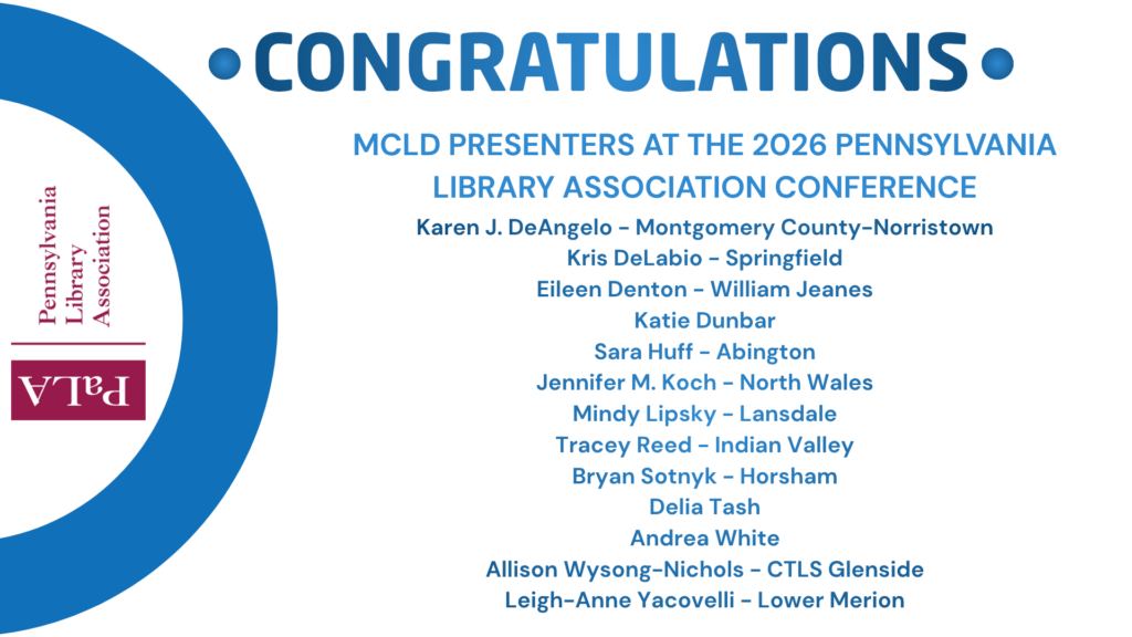 Congrats to the Montgomery County Library District Staff presenting at the 2026 PaLA conference
